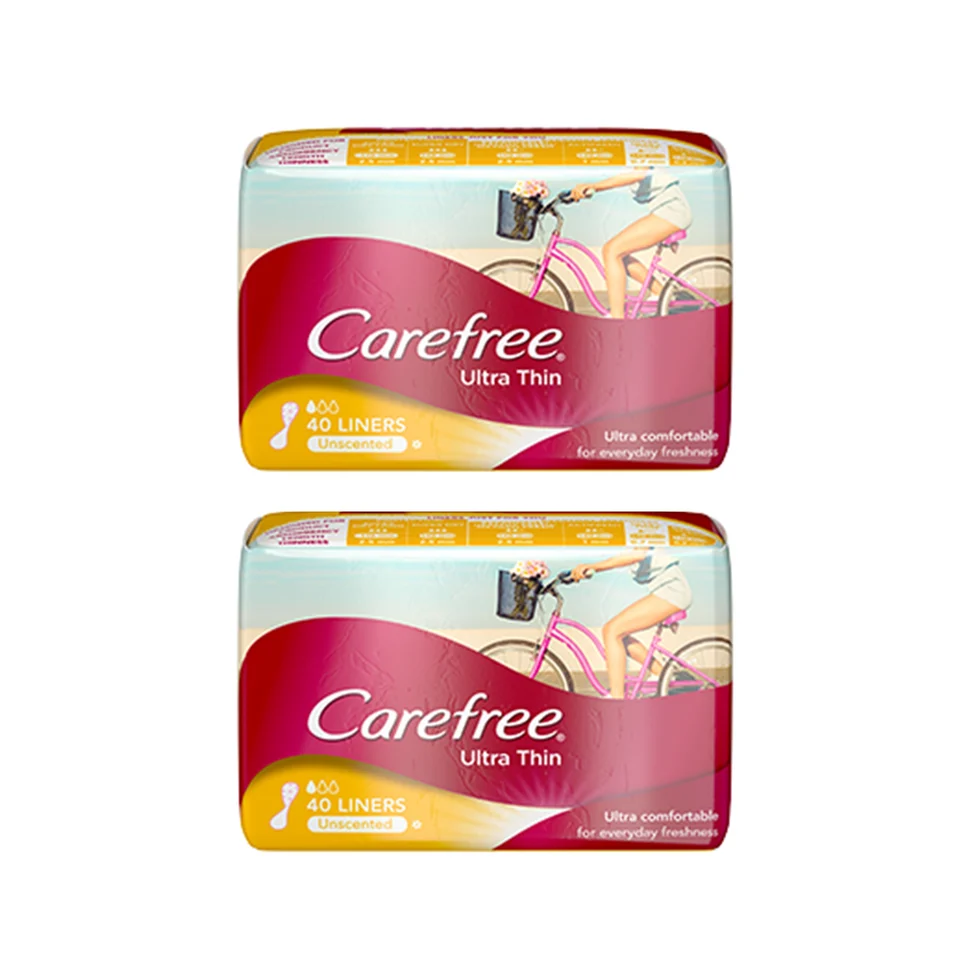 ssmy.zone-1733734190-Slide18 Carefree Liners (Ultra Thin, Unscented, 140mm) 2x40's - Image 1